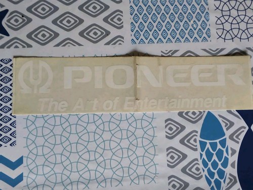 Adesivo pioneer vintage - adesivo,