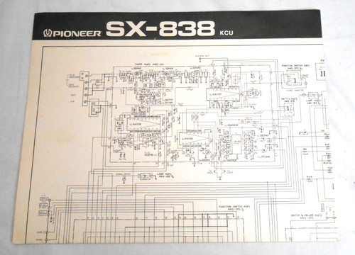 Pioneer 838 ricevitore kcu - sx-838,